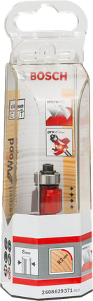 Bosch 8 mm ahşap yuvarlatma ucu R1 2 mm.
