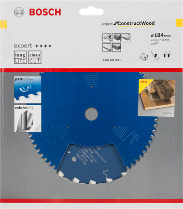 Bosch Expert for Construct Wood 184 mm testere bıçağı.