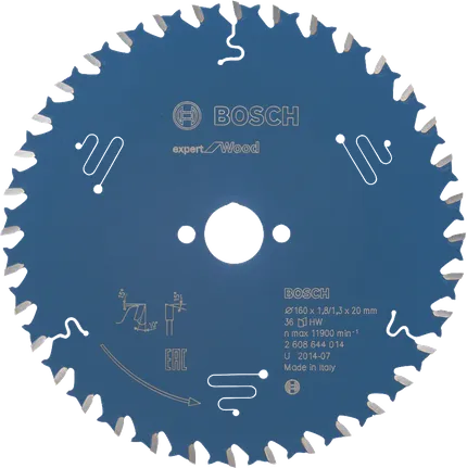 Bosch Expert for Wood dairesel testere bıçağı, 36 diş.