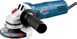 Ergonomik yan saplı Bosch GWS 750 açılı taşlama makinesi.