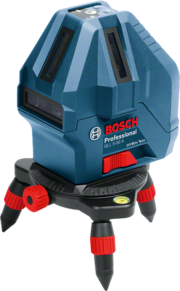 Bosch GLL 5-50 X tripod tabanlı lazer tesviye aleti.