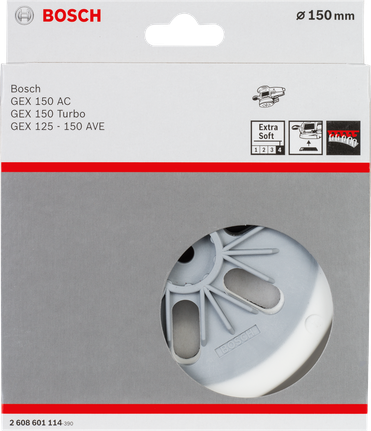 Bosch 150mm ekstra yumuşak zımpara tablası.