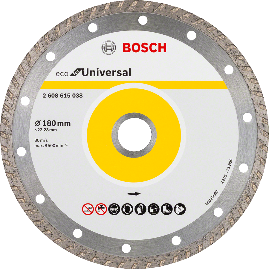 Bosch Universal elmas kesme diski 180 mm taşlama makineleri için.