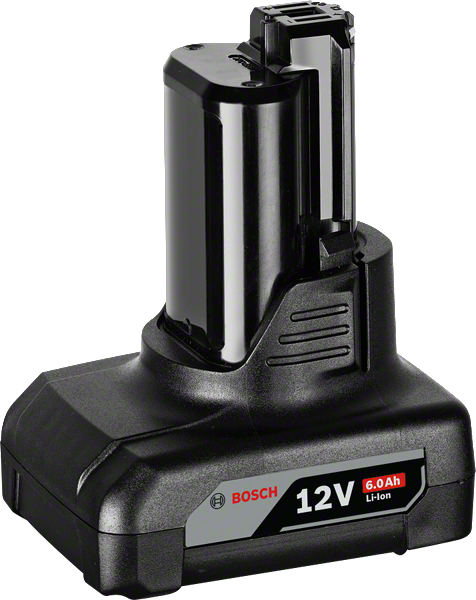 Bosch 12V 6.0Ah Li-Ion akü takımı.