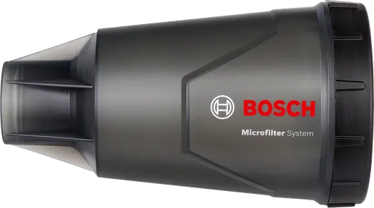Bosch mikrofiltre sistemli toz kutusu, siyah.