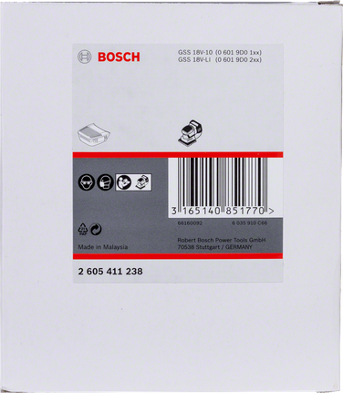 Bosch filtreli toz kutusu.