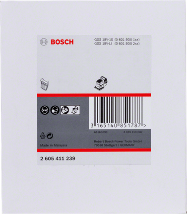 Bosch siyah toz filtresi.