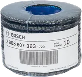Bosch X551 Expert metal zımpara diski, 80 adet zımpara tanesi içeren paket.