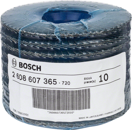 Bosch Flap Disc X551 Expert metal zımpara diski, 40 kum tanecik boyutu.