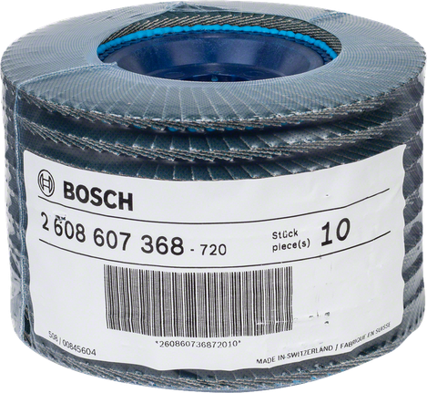 Bosch X551 Expert metal zımpara diski, 125 mm, 120 kum tanecik boyutu.
