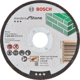 Standard for Stone Kesici Disk