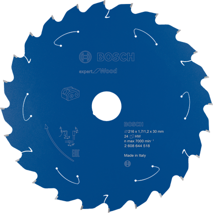 Bosch Expert ahşap işleme dairesel testere bıçağı 216x30 mm T24.