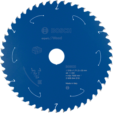 Bosch Expert ahşap işleme dairesel testere bıçağı 216x30 mm T48.