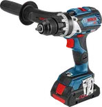 Bosch GSR 18V-110 C akülü matkap taşıma çantasıyla birlikte.