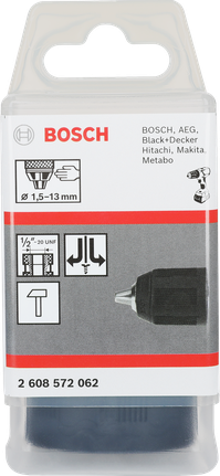 Bosch 1,5–13 mm matkap ucu.