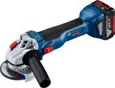 Bosch GWS 18V-10 akülü açılı taşlama makinesi.