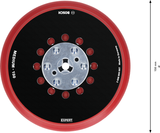 Bosch EXPERT Çok Delikli Zımpara Pedi 150 mm orta.