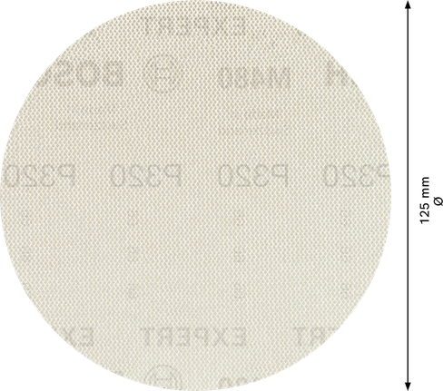 Bosch EXPERT M480 zımpara ağı 125 mm G320, orbital zımpara makineleri için.