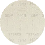 Bosch EXPERT M480 zımpara diski, 125 mm, 400 kum tanecik boyutu.