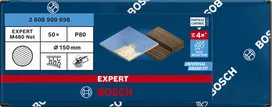 Bosch EXPERT M480 Zımpara Ağı 150mm G80, toz azaltma için.