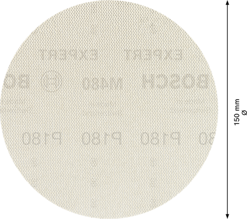Bosch EXPERT M480 zımpara ağı 150 mm G180 disk.