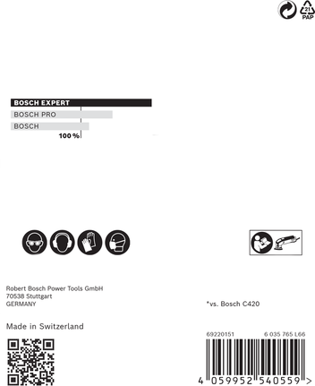 Bosch EXPERT M480 zımpara filesi 93 mm.