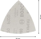 Bosch EXPERT M480 zımpara ağı, delta zımpara makineleri için 93 mm.