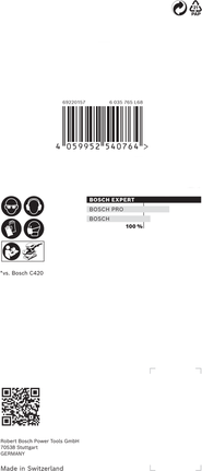 Bosch EXPERT M480 zımpara filesi 80 x 133 mm G 180 10'lu.