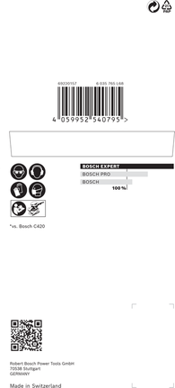 Bosch EXPERT M480 zımpara filesi 80×133 mm.