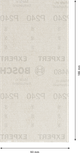 Bosch EXPERT M480 zımpara kağıdı 93x186 mm G 240.