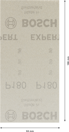 Bosch EXPERT M480 Zımpara Ağı 93x186 mm G 180 yaprak.