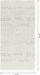 Bosch EXPERT M480 Zımpara Ağı 115x230 mm G 120 yaprak.