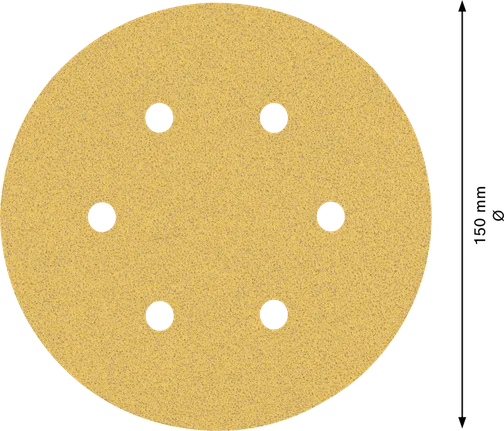 Bosch EXPERT C470 150mm 6 delikli zımpara diski.