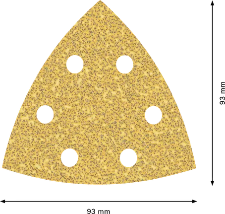 Bosch EXPERT C470 delta zımpara kağıdı 93x93 mm grit 40.