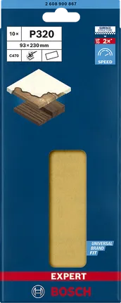 Bosch C470 zımpara kağıdı P320 93×230mm.