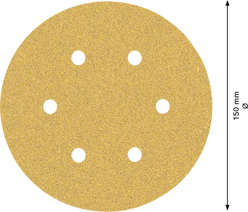 Bosch EXPERT C470 Zımpara Kağıdı 150mm 6 delikli G60 disk.