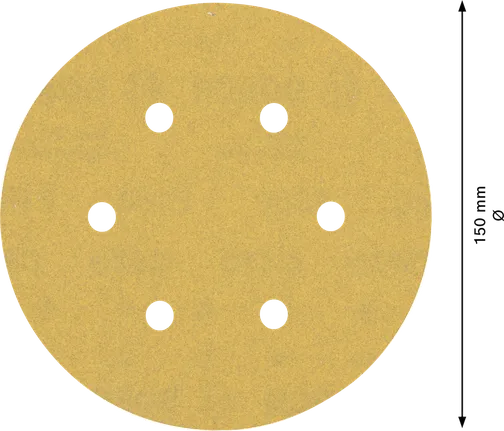 Bosch EXPERT C470 150mm zımpara diski, 6 delik.