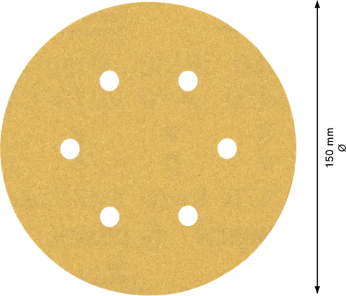 Bosch EXPERT C470 zımpara kağıdı 150mm 6 delikli disk G150.