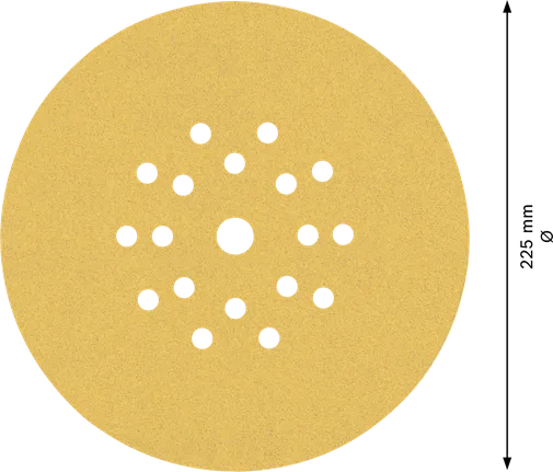 Bosch EXPERT C470 zımpara kağıdı 225mm 19 delikli G120.