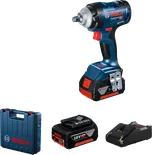 Bosch GDS 18V-400 darbeli somun sıkma makinesi akü ve şarj cihazıyla birlikte.