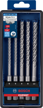 Bosch EXPERT SDS plus-7X kırıcı delici uç seti 6/6/8/8/10 mm.