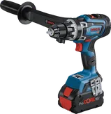 Bosch GSR 18V-150 C yan saplı akülü matkap.