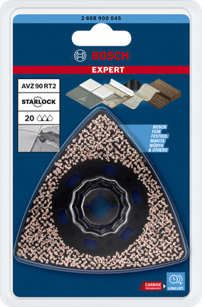 Bosch EXPERT AVZ 90 RT2 karbür çok amaçlı zımpara bıçağı.