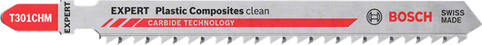 Plastik kompozitler için Bosch T301CHM dekupaj testere bıçağı.