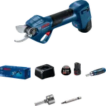 Bosch Pro Pruner akülü elektrikli bahçe makası seti.