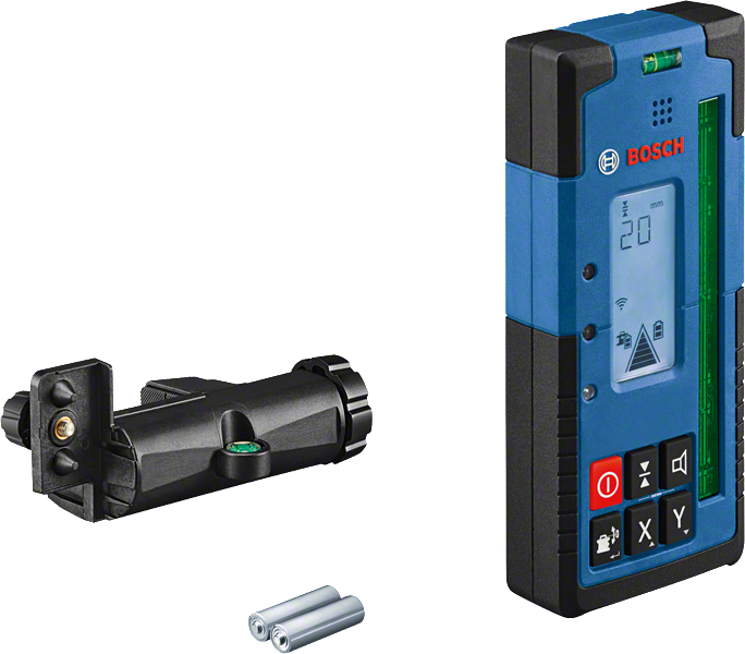 Bosch LR 65 G lazer alıcısı montaj braketiyle birlikte.