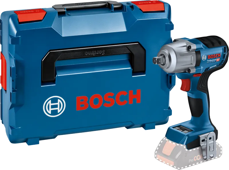 Bosch GDS 18V-450 akülü darbeli anahtar ve kutusu.