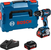 Bosch GSB 18V-90 C akülü matkap, çanta ve pil ile birlikte.
