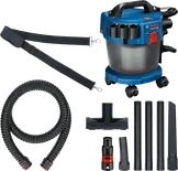 Bosch GAS 18V-10 L akülü ıslak ve kuru süpürge seti.