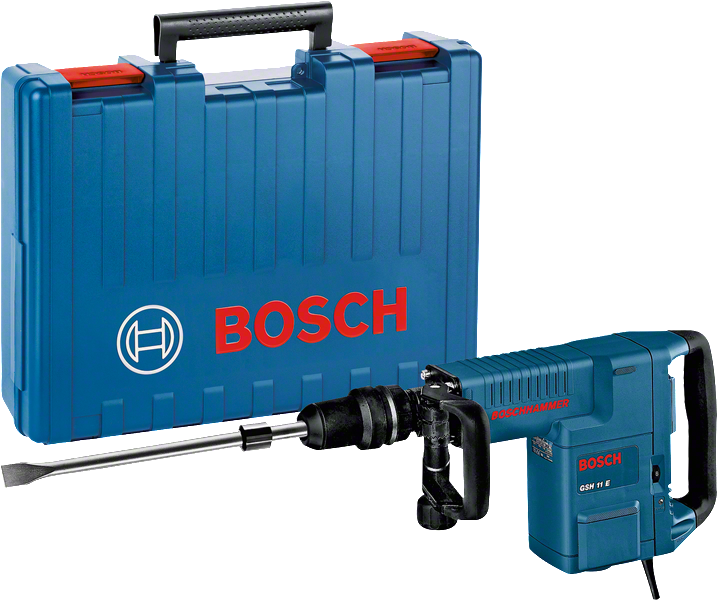 Bosch GSH 11 E taşıma çantalı kırıcı.